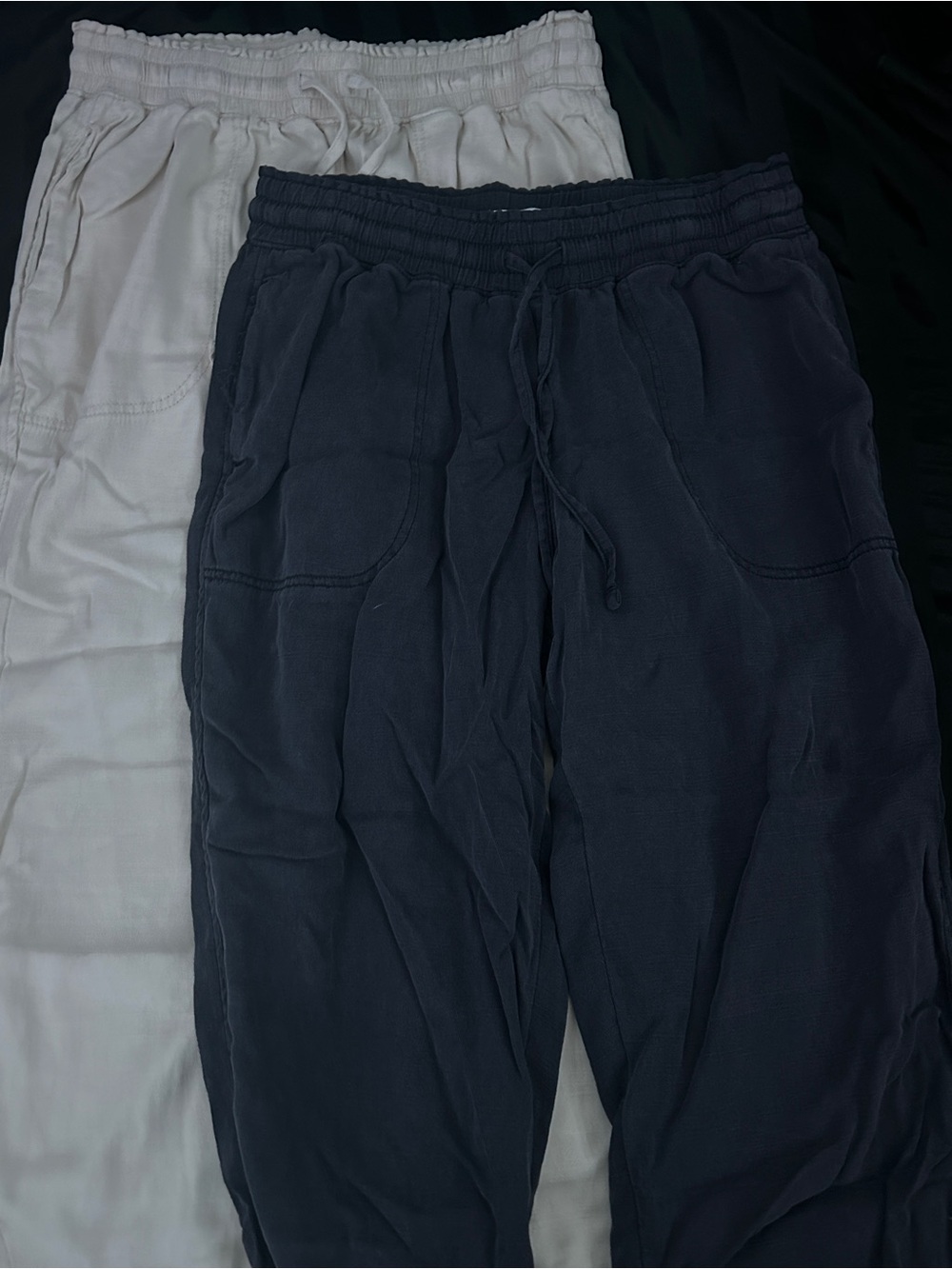Sonoma Lightweight Drawstring Pants in Cream
